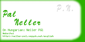 pal neller business card